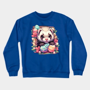 Ferociously Cute Easter Ferret Crewneck Sweatshirt